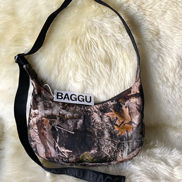 NWT Baggu Medium Crescent Bag - Photo Forest - Picture 3 of 8